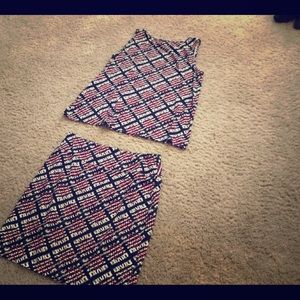 JJill pencil skirt & matching top
